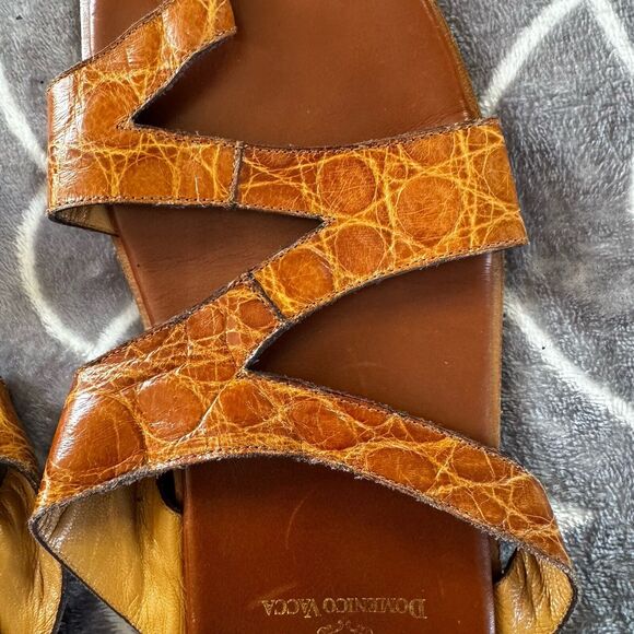 Domenico Vacca Men’s Crocodile Skin Men\'s Sandals Sz 8.5 main image 8
